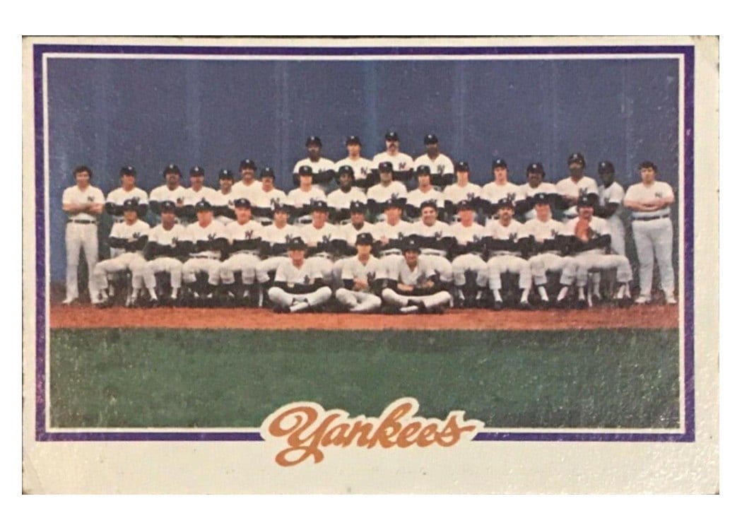 1978 Topps Yankees Team #282 card