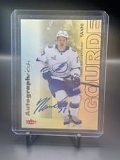 2025-26 Flair Autographics Yanni Gourde #A-YG card