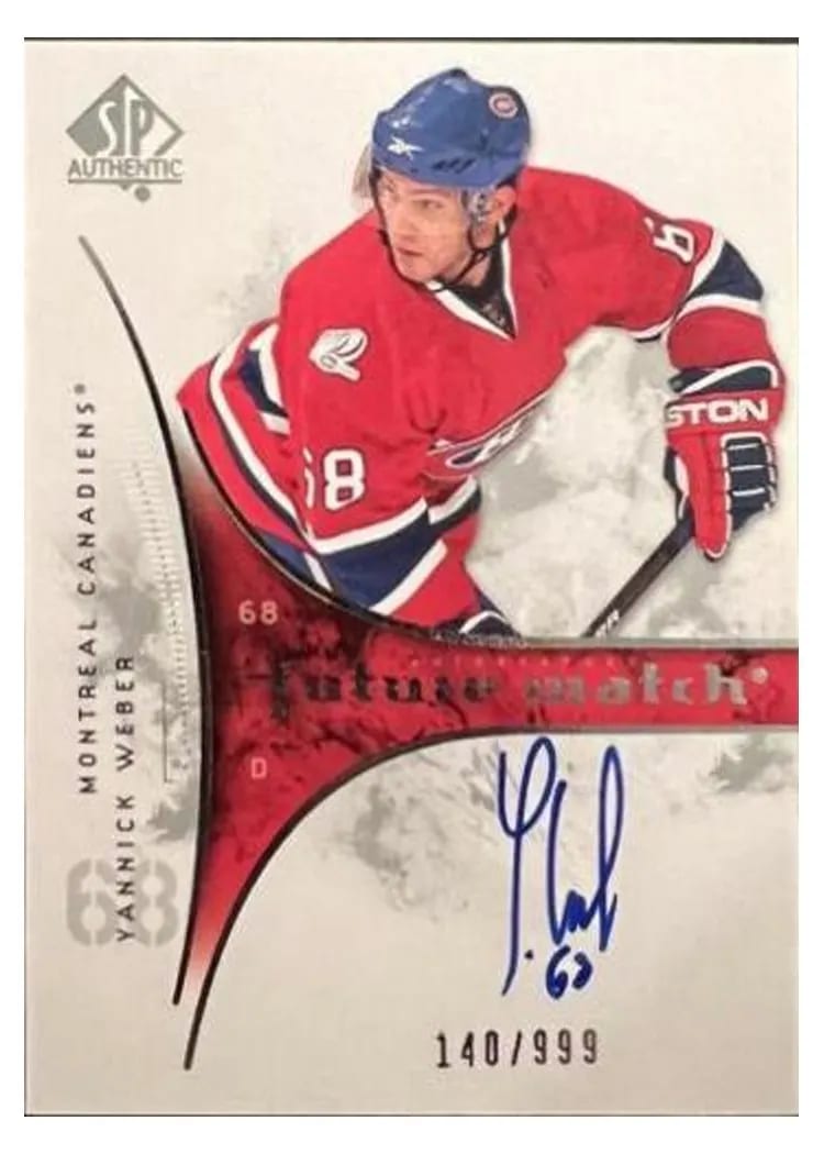 2009 SP Authentic Yannick Weber #214 card