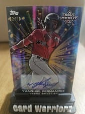 2023 Topps Pro Debut Future Cornerstones Autographs Yanquiel Fernandez #FC-YF card