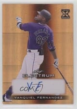 2024 Leaf Electrum Baseball Base Autograph Yanquiel Fernandez #BA-YF1 card