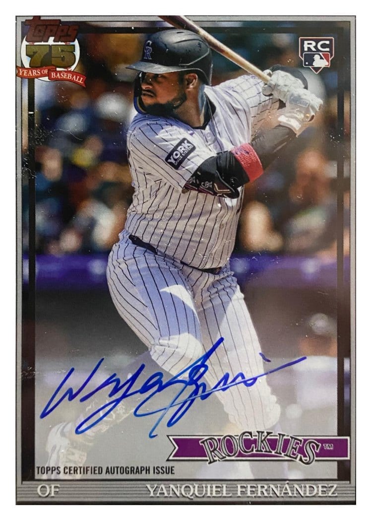 2026 Topps 1991 Topps Autographs Yanquiel Fernández #91A-YAN card