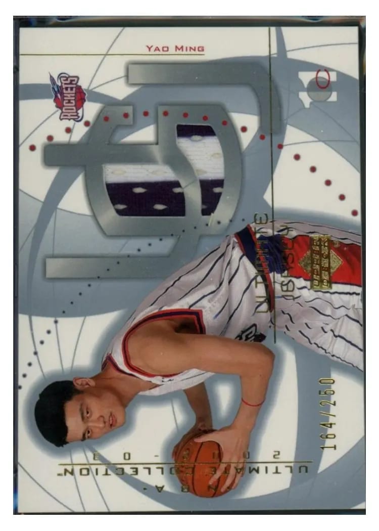 2002 Upper Deck Ultimate Jersey Yao Ming #YM card