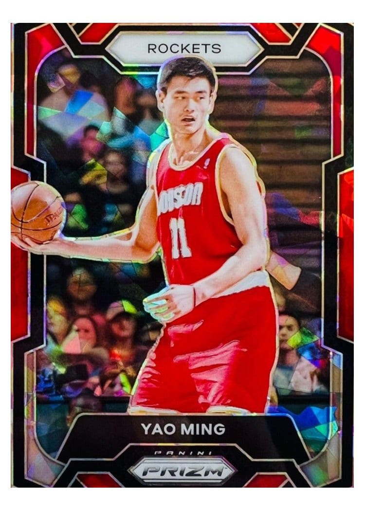 2023-24 Panini Prizm Base Set Yao Ming Red Ice #199 card