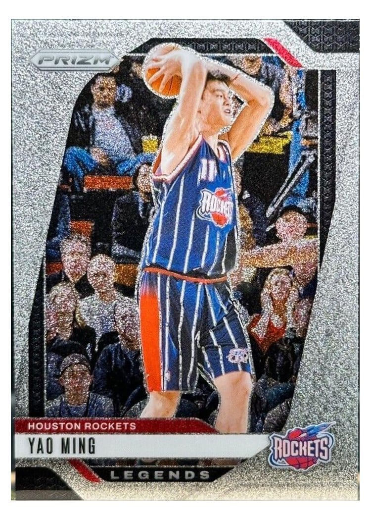 2024-25 Panini Prizm Base Set Yao Ming White Sparkle #284 card