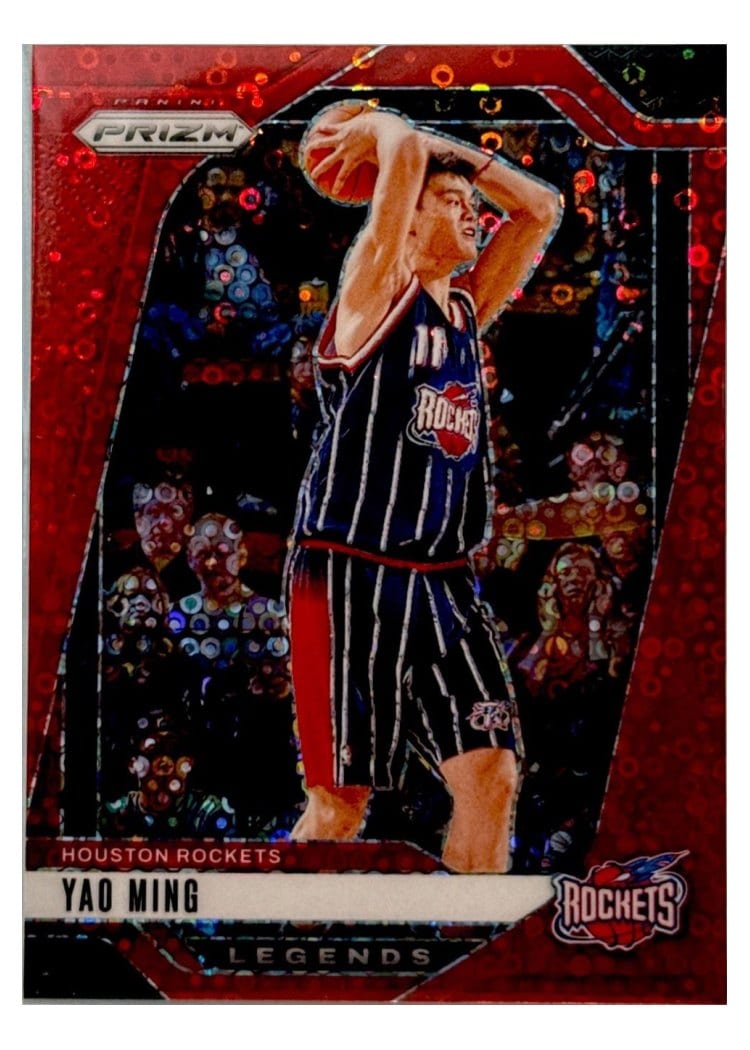 2024-25 Panini Prizm Base Set Yao Ming Fast Break Red #284 card