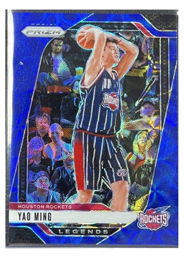 2024-25 Panini Prizm Base Set Yao Ming Choice Blue #284 card
