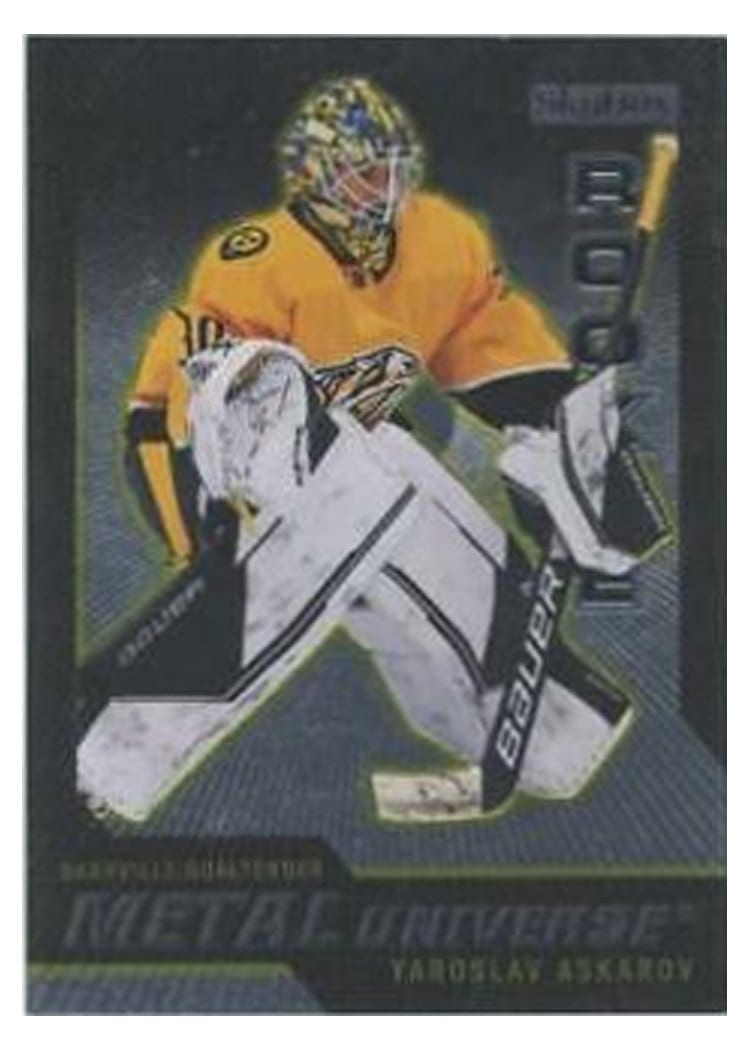 2023-24 SkyBox Metal Universe 2008-09 Rookie Retros Yaroslav Askarov #R-49 card