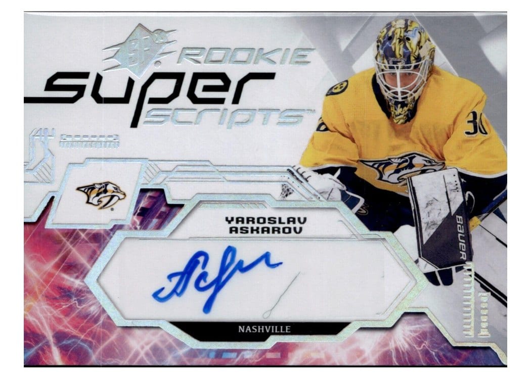 2023-24 SPx Rookie Superscripts Yaroslav Askarov #SSR-YA card