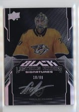 2023-24 SPx UD Black Lustrous Rookie Signatures Yaroslav Askarov #LRA-YA card