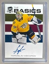 2023-24 Upper Deck The Cup The Basics Autograph Yaroslav Askarov #B-YA card