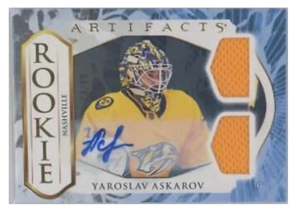 2023 Upper Deck Artifacts Horizontal Material Yaroslav Askarov #183 card