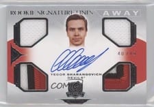 2020-21 Upper Deck The Cup Signature Away Unis Yegor Sharangovich #SAU-YS