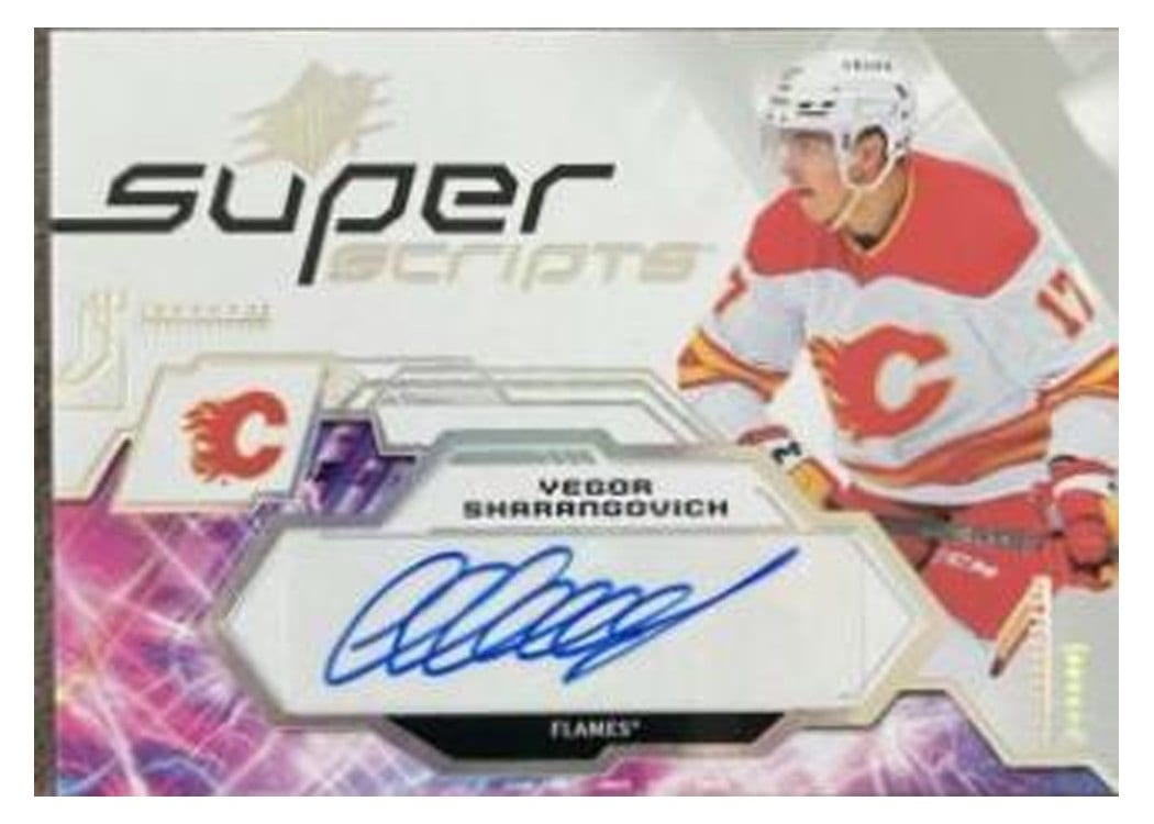2023-24 SPx Superscripts Yegor Sharangovich #SS-YS card