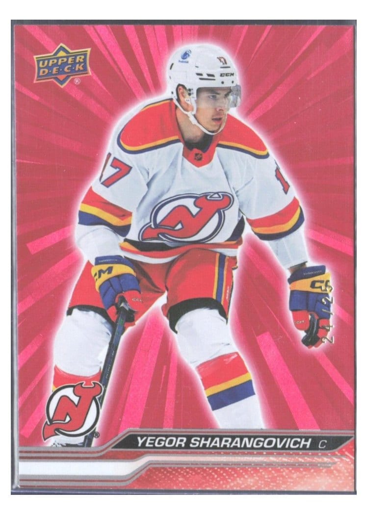 2023-24 Upper Deck Base Set Yegor Sharangovich #361 card