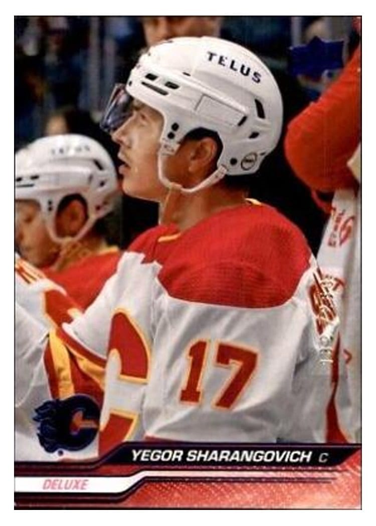 2023-24 Upper Deck Base Set Yegor Sharangovich Deluxe #520 card