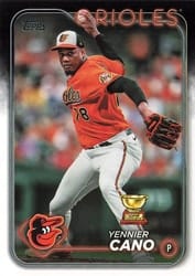 2024 Topps Base Set Yennier Cano #158 card