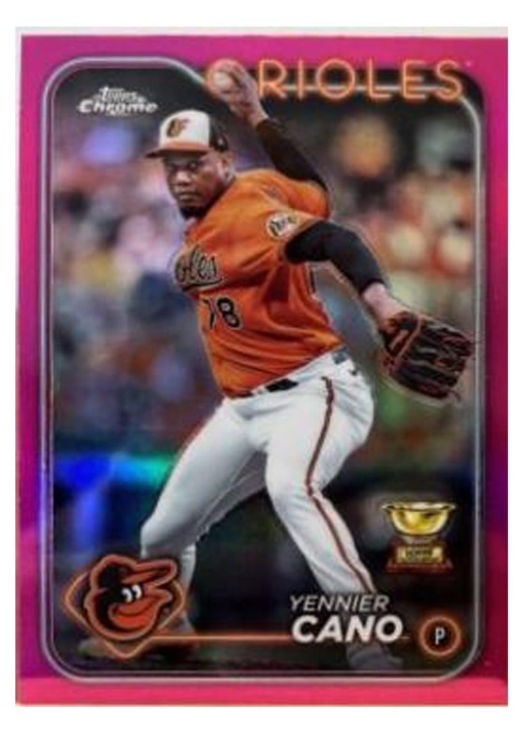 2024 Topps Chrome Base Set Yennier Cano #130 card