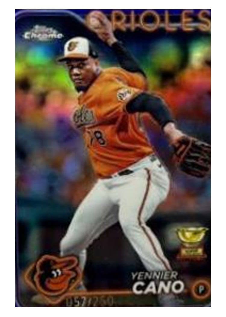 2024 Topps Chrome Base Set Yennier Cano #130 card