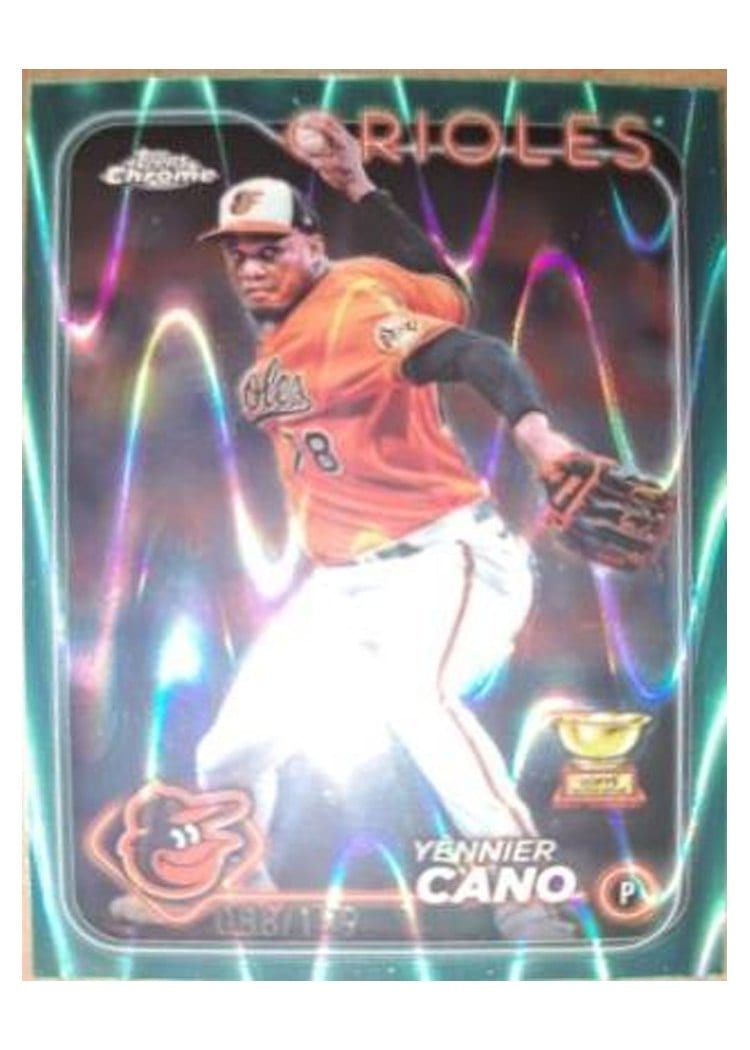 2024 Topps Chrome Base Set Yennier Cano #130 card