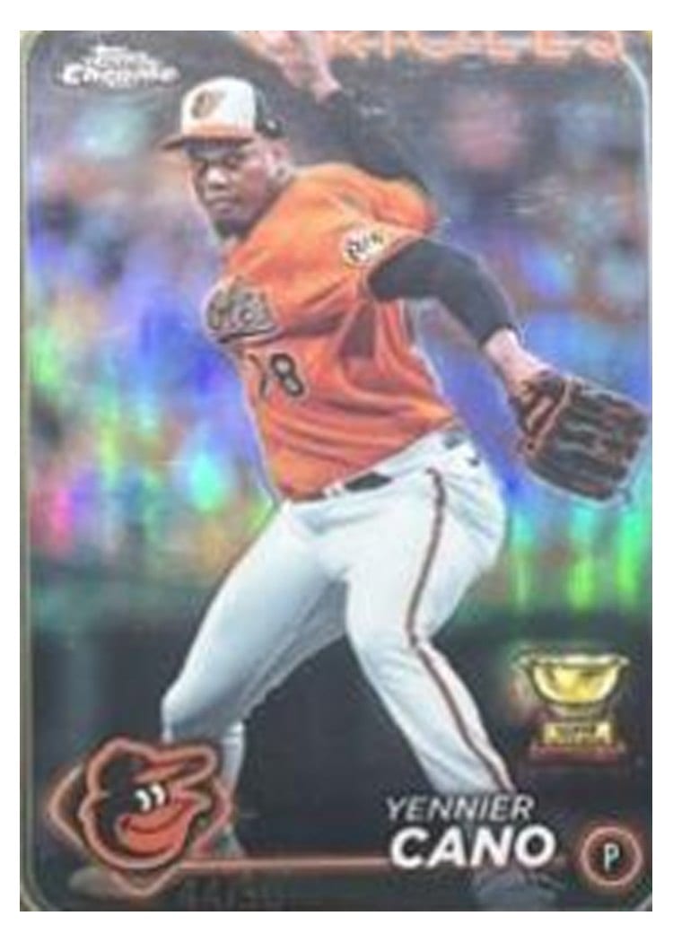 2024 Topps Chrome Base Set Yennier Cano #130 card