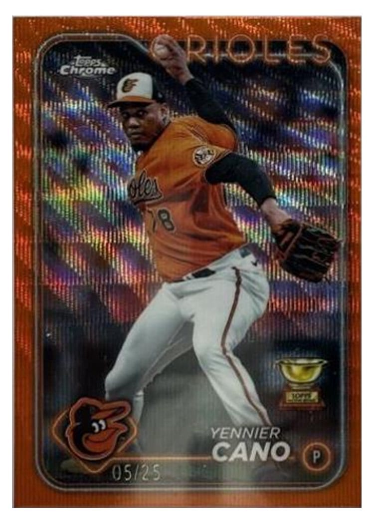 2024 Topps Chrome Base Set Yennier Cano #130 card