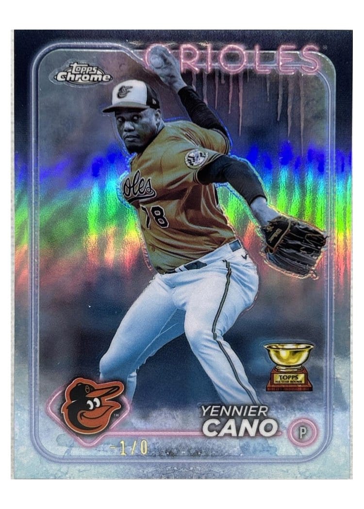 2024 Topps Chrome Base Set Yennier Cano #130 card