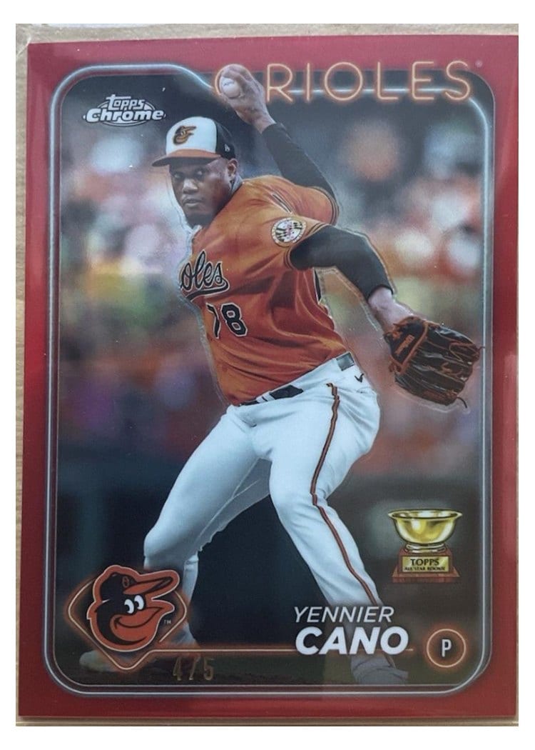 2024 Topps Chrome Base Set Yennier Cano #130 card