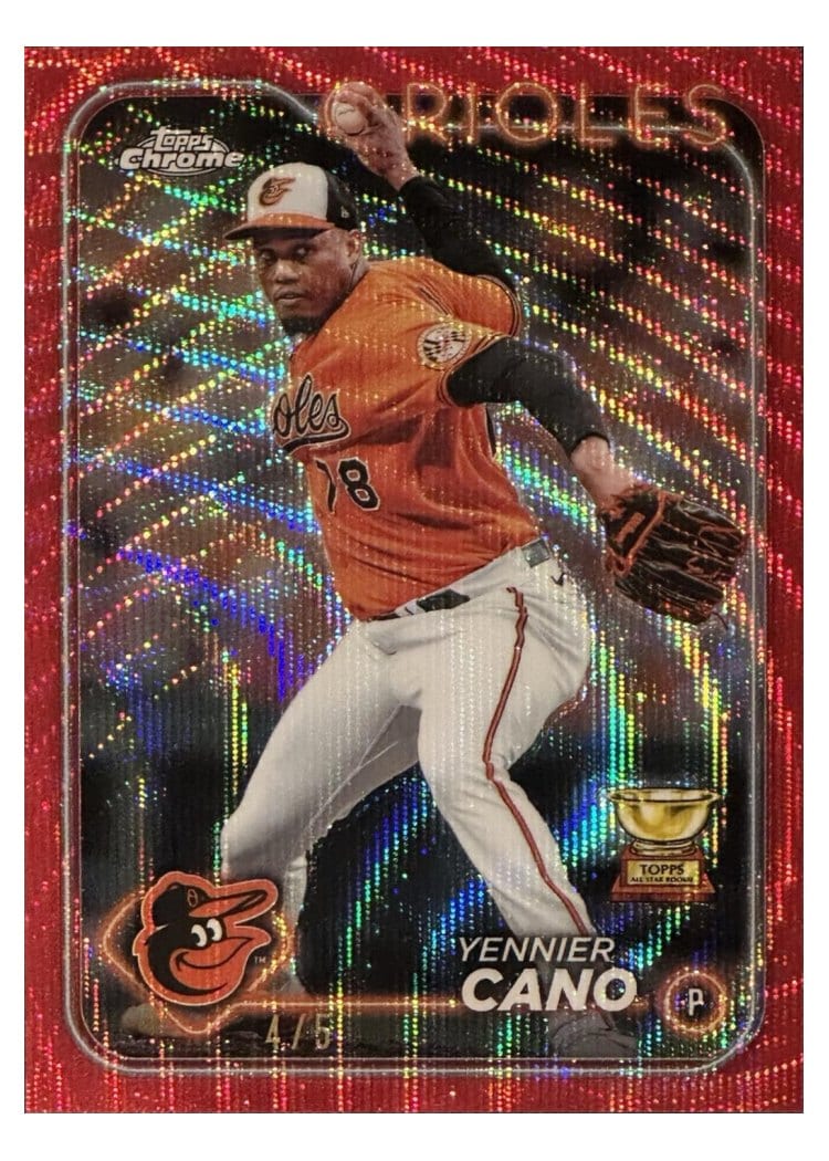 2024 Topps Chrome Base Set Yennier Cano #130 card