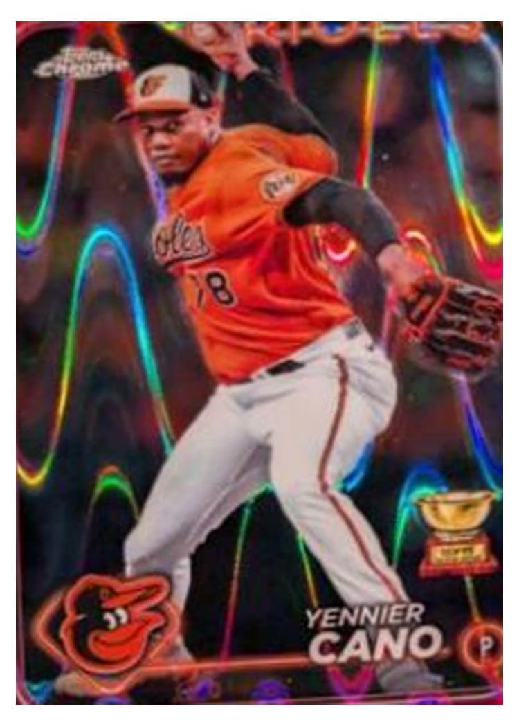 2024 Topps Chrome Base Set Yennier Cano #130 card
