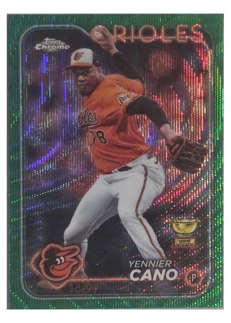 2024 Topps Chrome Base Set Yennier Cano #130 card