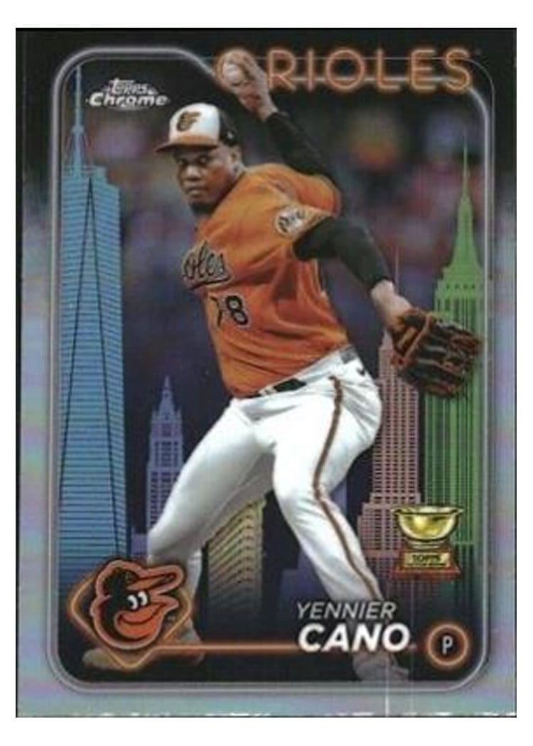 2024 Topps Chrome Base Set Yennier Cano #130 card