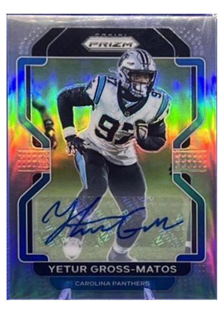 2021 Panini Prizm Base Set Yetur Gross-Matos Autographs Silver Prizm #319 card