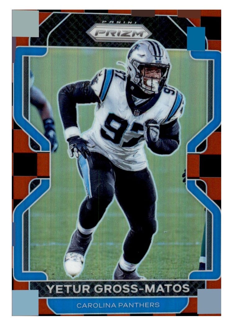 2021 Panini Prizm Base Set Yetur Gross-Matos Black and Red Checker Prizm #319 card