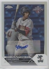 2023 Topps Pro Debut Chrome Autographs Refractor Yiddi Cappe #PDC-102 card