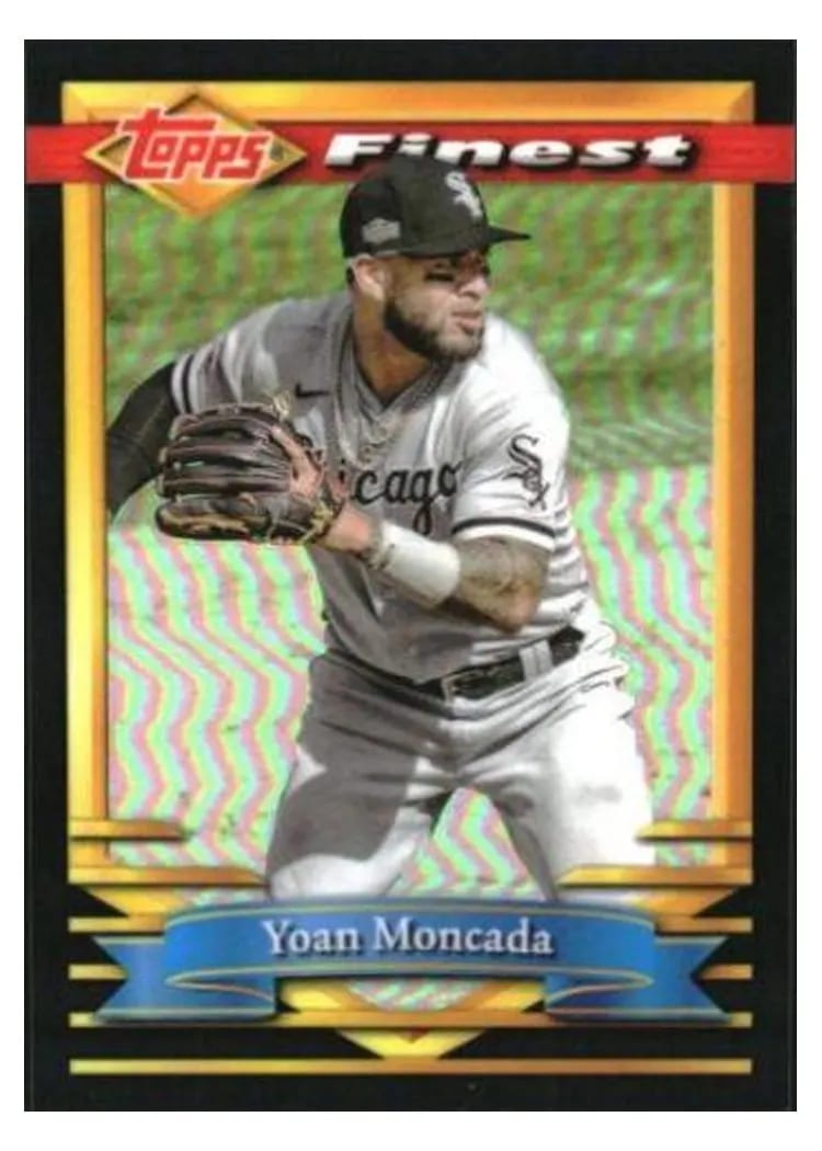 2021 Finest Flashbacks Base Set Yoan Moncada #7 card