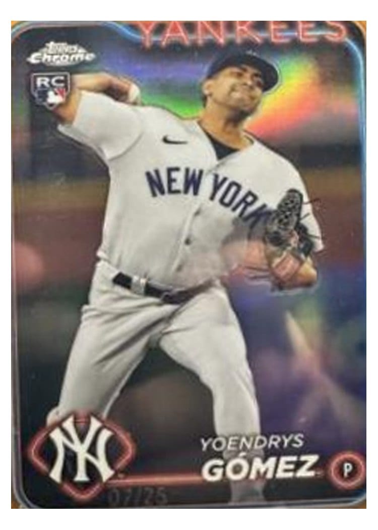 2024 Topps Chrome Base Set Yoendrys Gómez #160 card