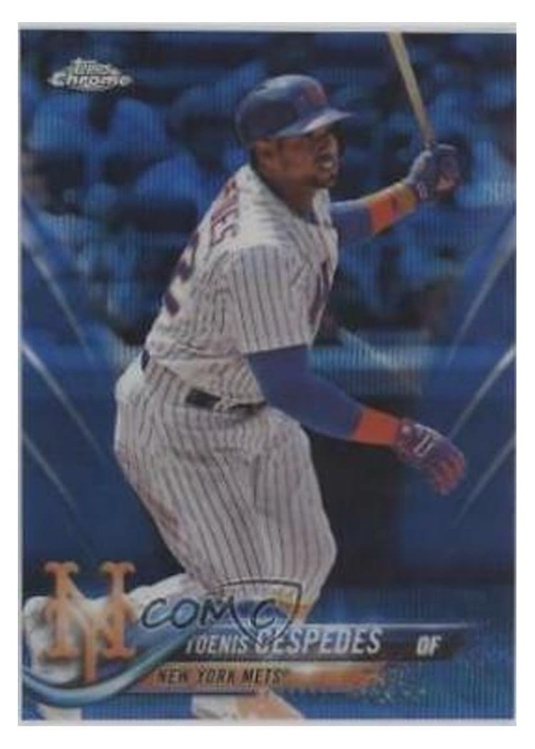 2018 Topps Chrome Base Set Yoenis Cespedes #119 card