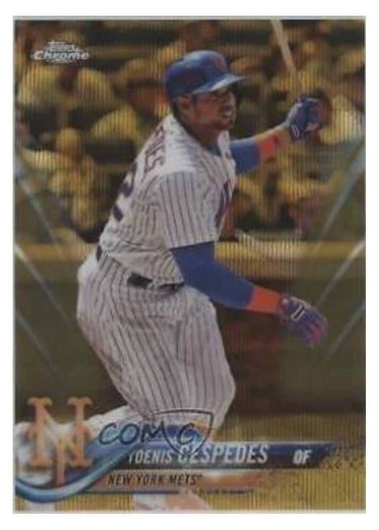 2018 Topps Chrome Base Set Yoenis Cespedes #119 card