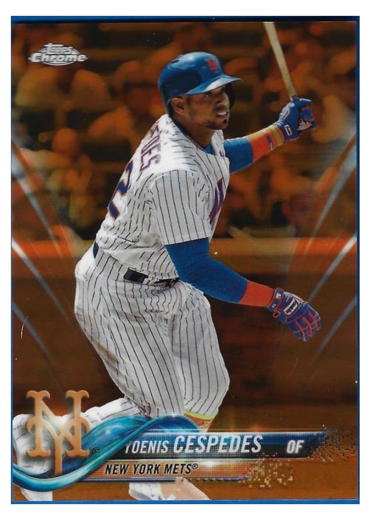2018 Topps Chrome Base Set Yoenis Cespedes #119 card