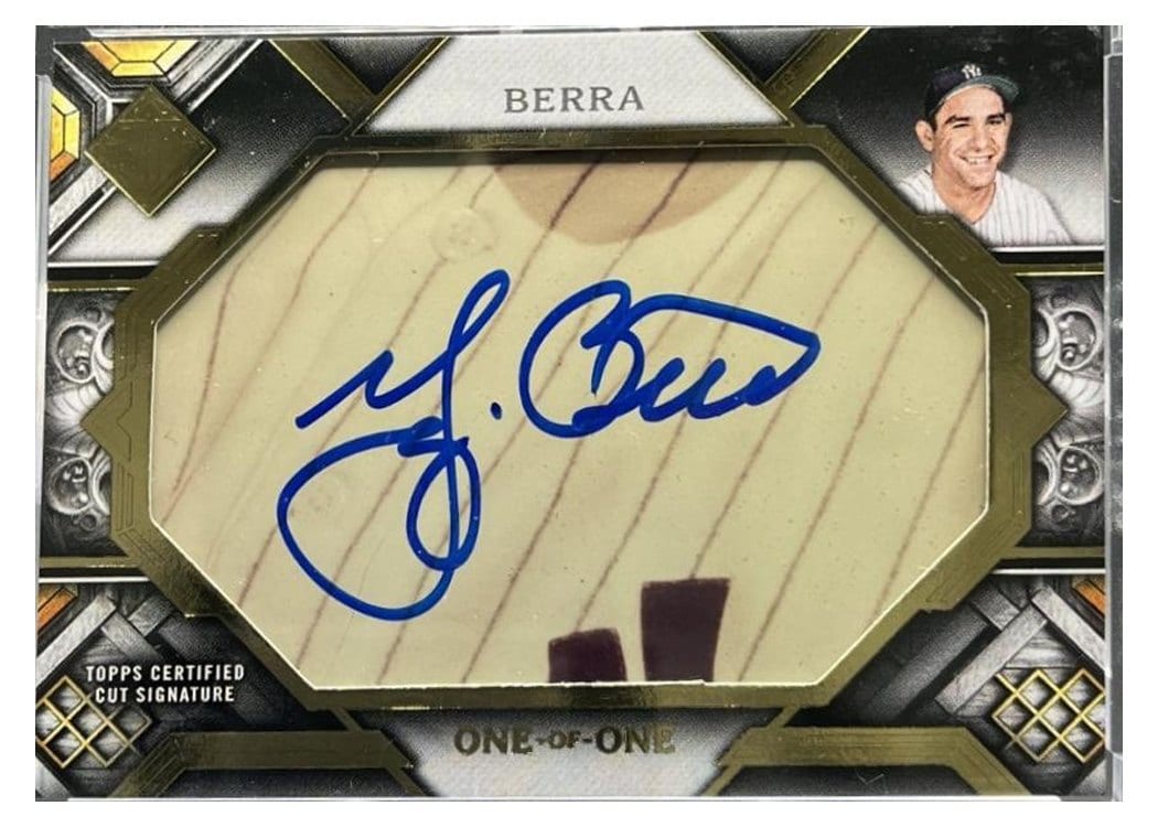 2025 Topps Transcendent Collection Cut Signatures Yogi Berra #CS-YB card