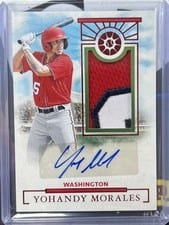 2024 Panini Boys of Summer Prospect Material Signatures Yohandy Morales #PMS-YM