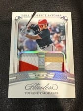 2024 Panini Flawless Dual Prospect Patches Yohandy Morales #DP-YM card