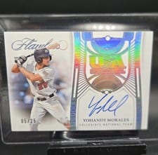 2024 Panini Flawless USA Baseball Signatures Yohandy Morales #USA-YM card