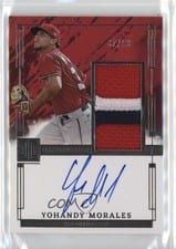 2024 Panini Impeccable Elegance Prospect Jersey Autographs Yohandy Morales #EPJ-YM card
