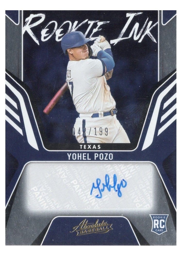 2022 Panini Absolute Rookie Ink Yohel Pozo #RKI-YP card