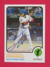 2022 Topps Heritage Minor League Real One Autographs Yohendrick Pinango #ROA-YP card