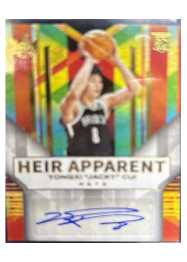2024-25 Panini Court Kings Heir Apparent Autographs Yongxi "Jacky" Cui #HA-CUI card