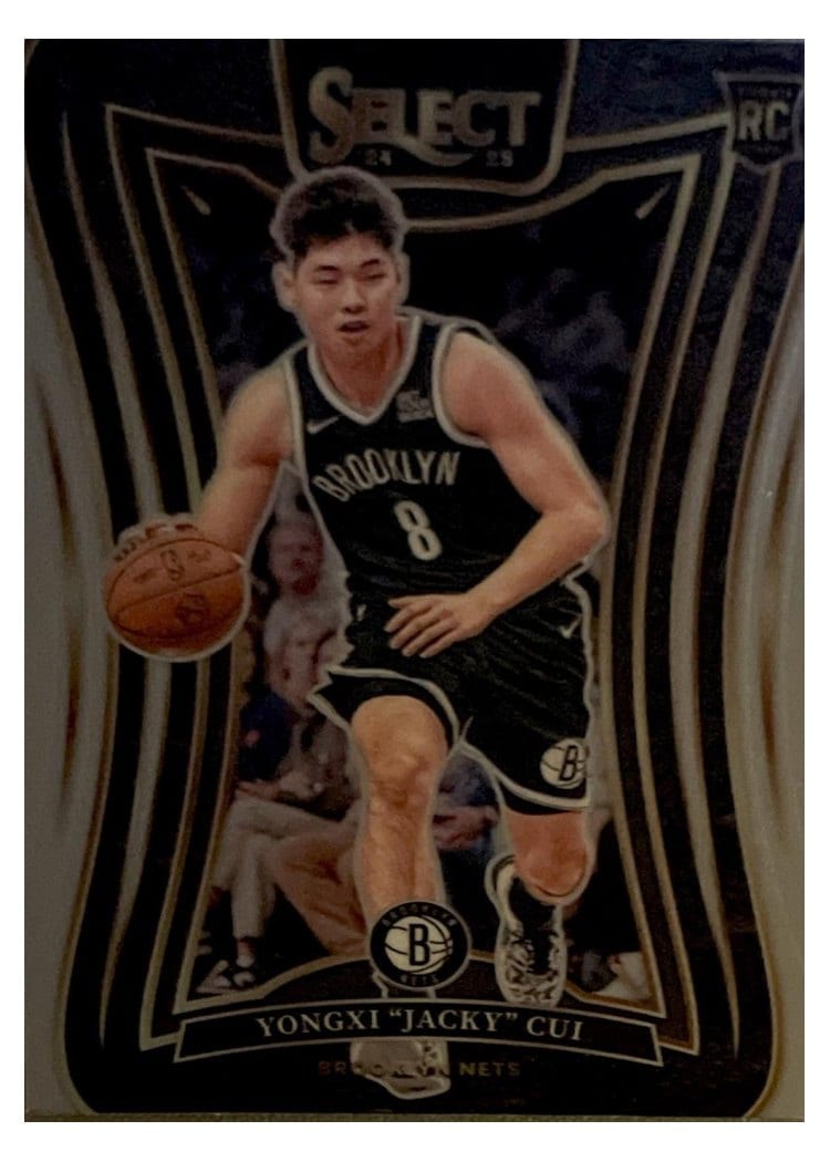 2024-25 Panini Select Base Set Yongxi "Jacky" Cui #377 card