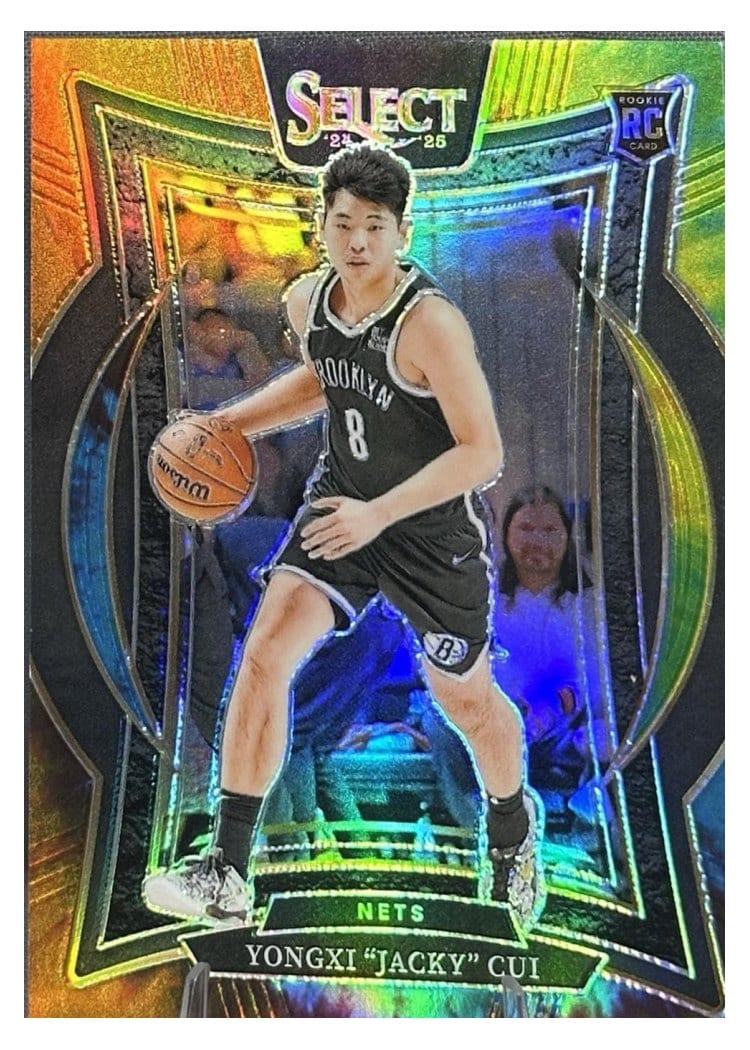 2024-25 Panini Select Base Set Yongxi "Jacky" Cui Tie-Dye Prizm #94 card